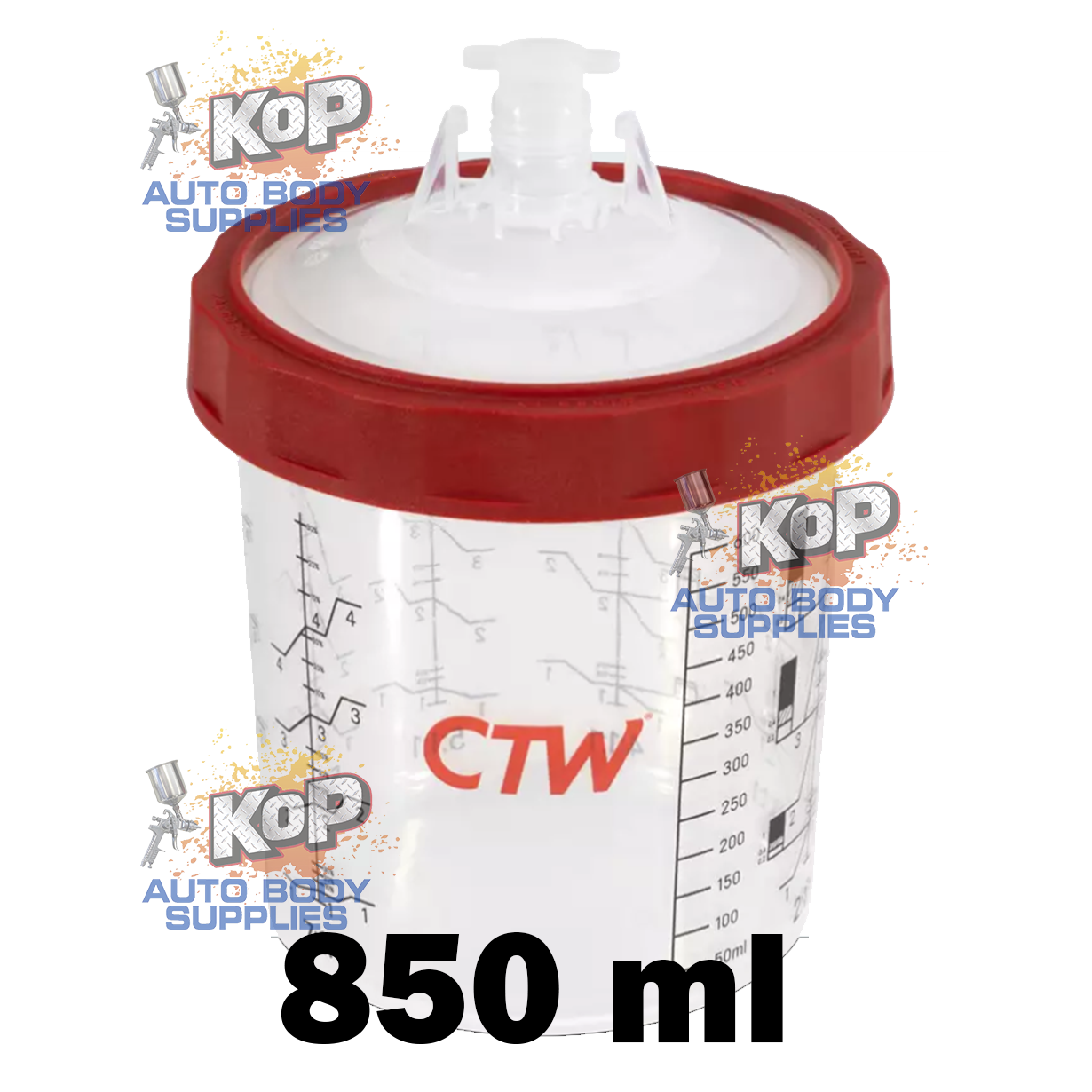 CTW 850 PPS Paint Lids and Liners - KOP Auto Body Supplies